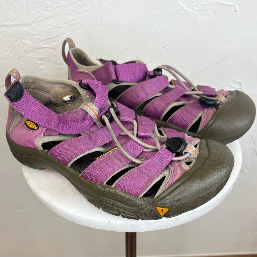 KEEN Girls Waterproof Sandal Shoe Purple Kid Children Outdoor Hiking Camping‎ 4